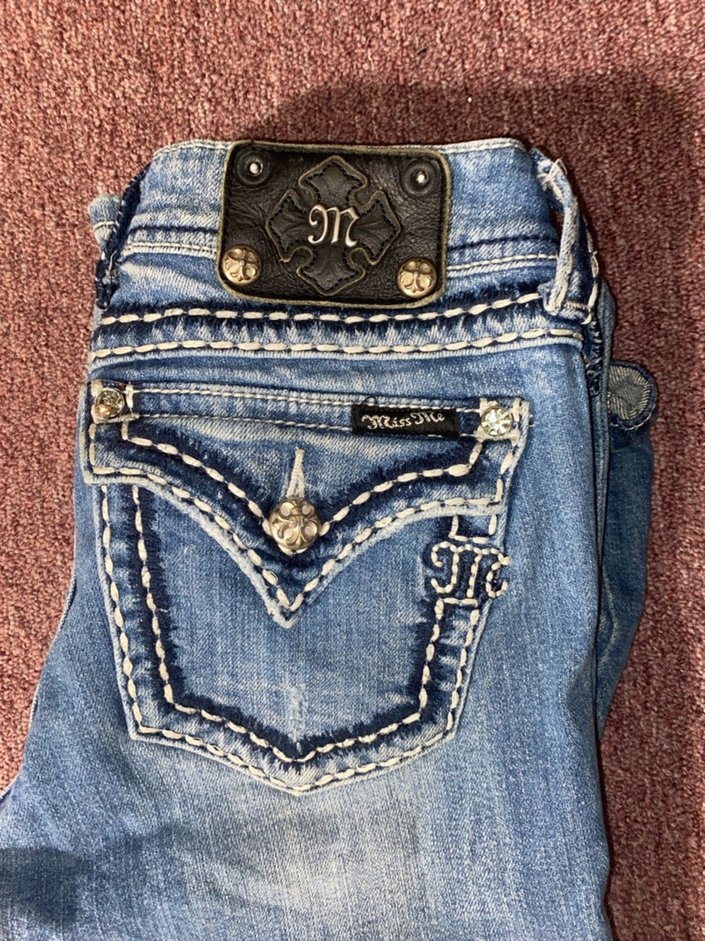 Women’s miss me jeans boot size 28”